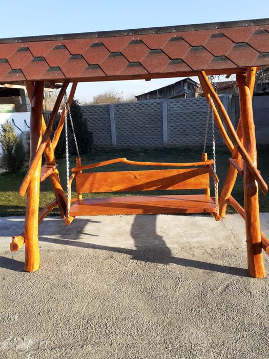 Balansoar/Leagan lemn masiv gradina