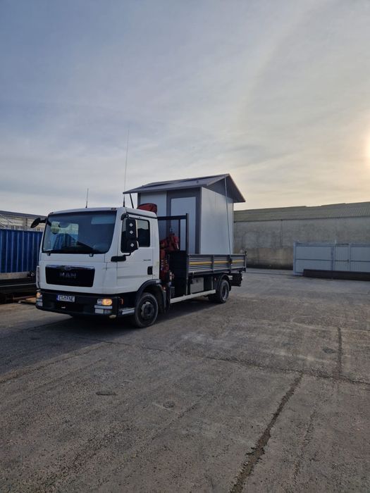Transport camion 7,5 tone cu macara si basculabil 3,5 tone
