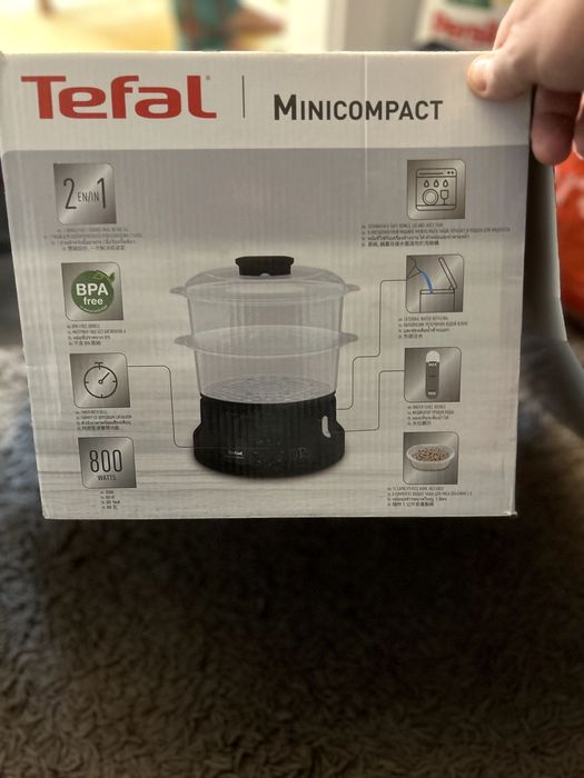Vând Aparat de gatit cu aburi Tefal MiniCompact VC139810,800W, 6L