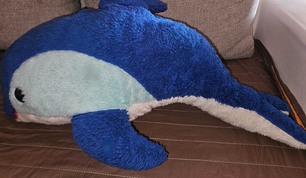 Голям плюшен делфин