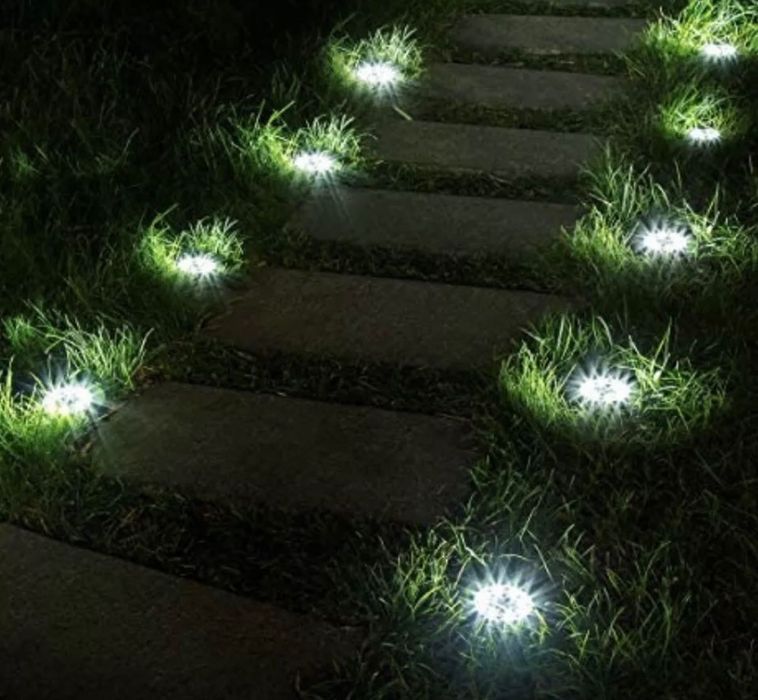 Соларна Градинска Лампа от Неръждаема Стомана 10 Lumens