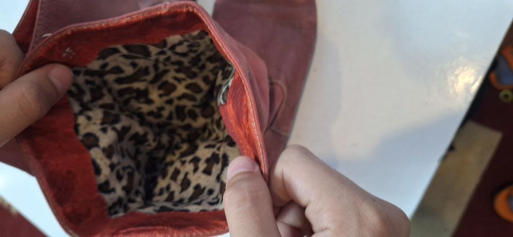 Сапоги осенние кожанные