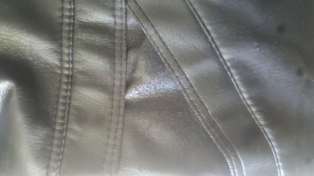 Мъжко кожено яке-шуба XL, дебела подплата, Италия