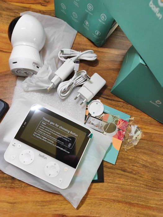 Запечатан 2K AI Бебефон BOIFUN – 5.5", WiFi, Нощно виждане, AI датчици