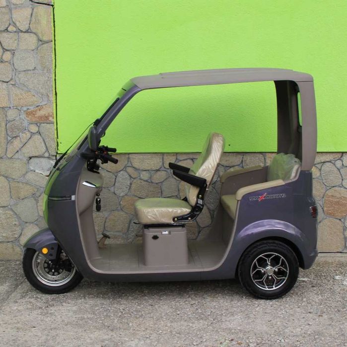 Триместна електрическа триколка Max Motors LUXURY BUS PURPLE