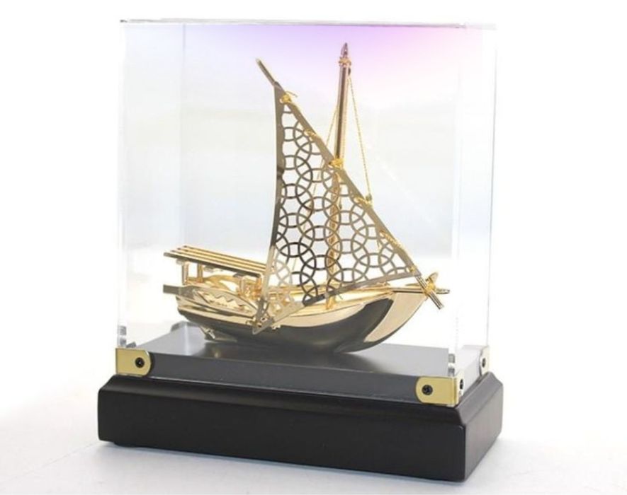 Люкс падарок Сувенирная модель корабля металлическая «Парусник