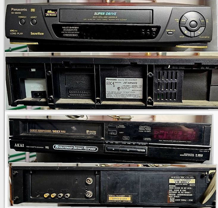 Videorecordere AKAI VHS si PANASONIC