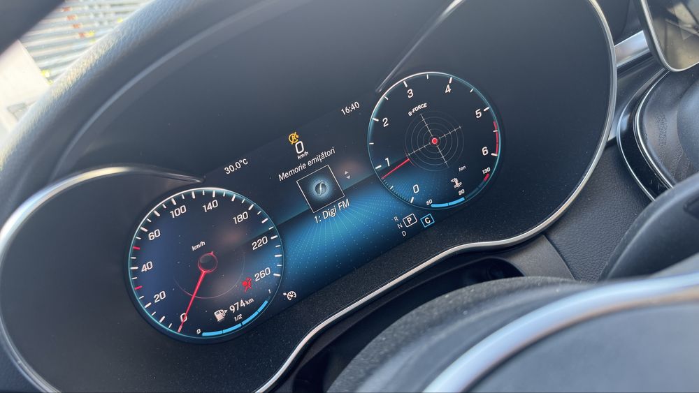 Mercedes C class facelift automat bord virtual, 9G Tronic