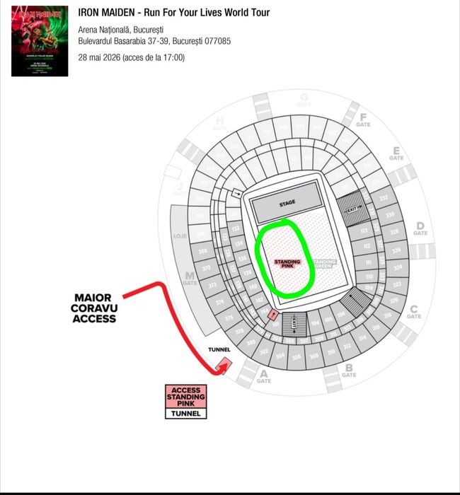Bilet concert Iron Maiden