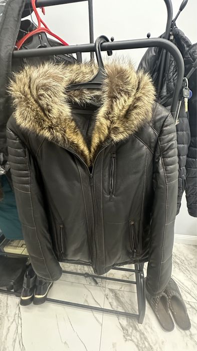 Дубленка куртка кожаная