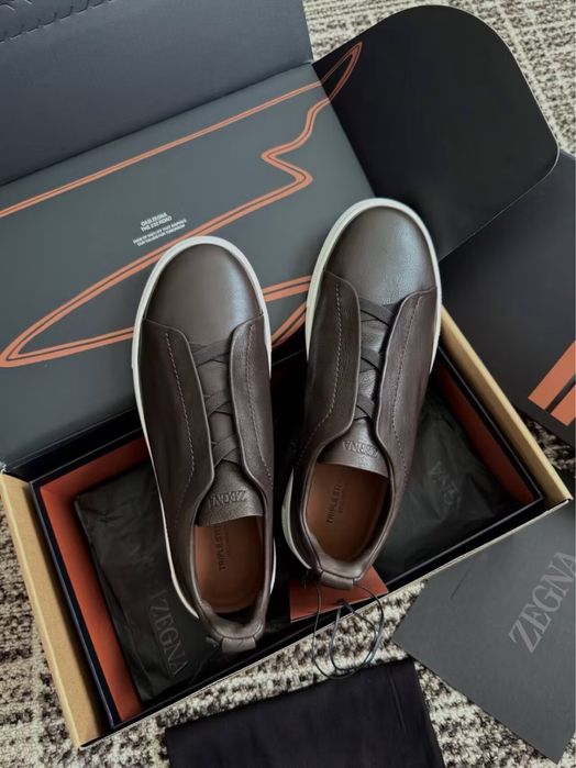 Zegna Triple Stiches - Луксозни мъжки кецове - Промоция