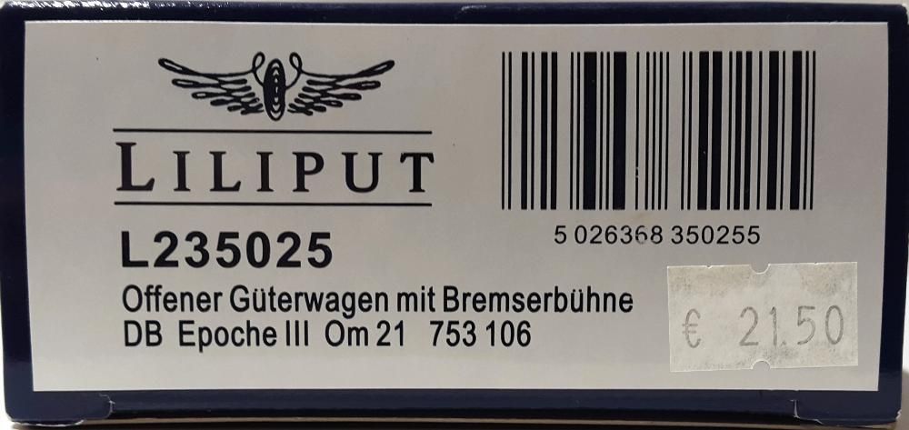 Vagon gondola Liliput L235025, H0 (1:87)