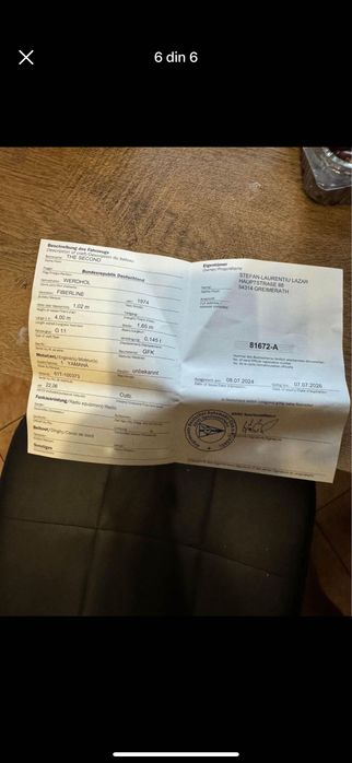 Barcă șalupă recondiționată recent