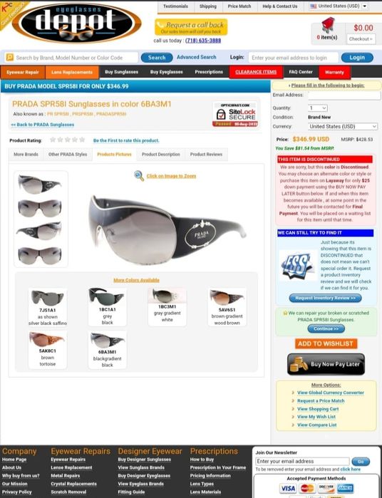 Ochelari de soare Prada