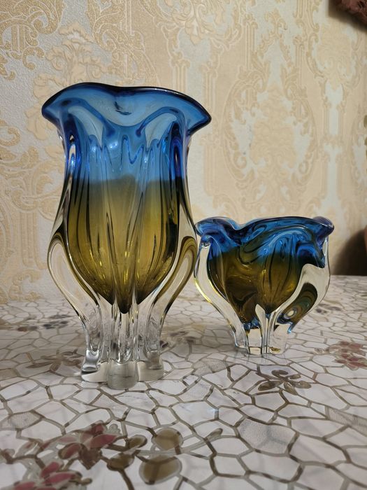 Винтажная ваза работы,Чехословакия,