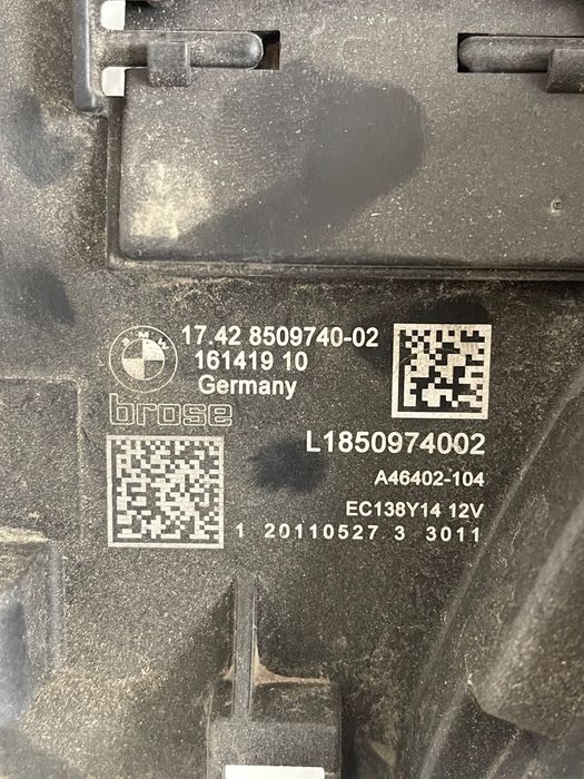 Electroventilator Bmw 7 V F01, F02, F03, F04 2008 - 2015 8509740-02