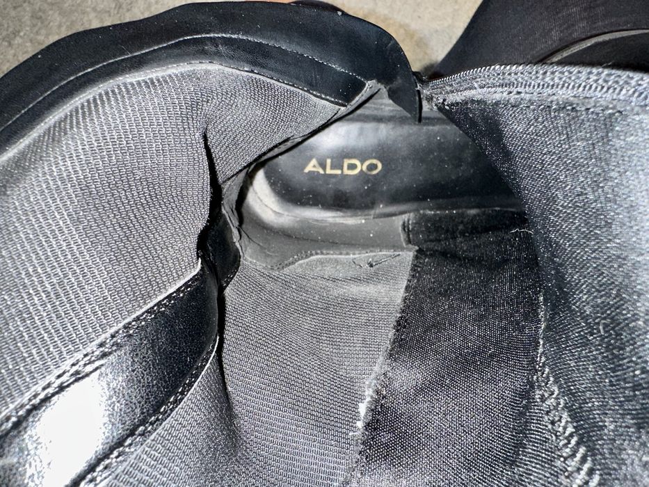 Cizme lungi din piele dama Aldo