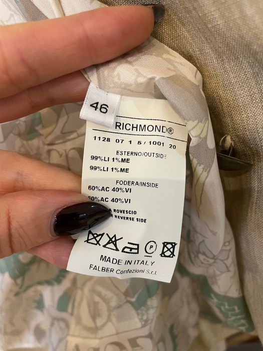 Sacou auriu RICHMOND 99% lână mărime IT 46 (M-L)