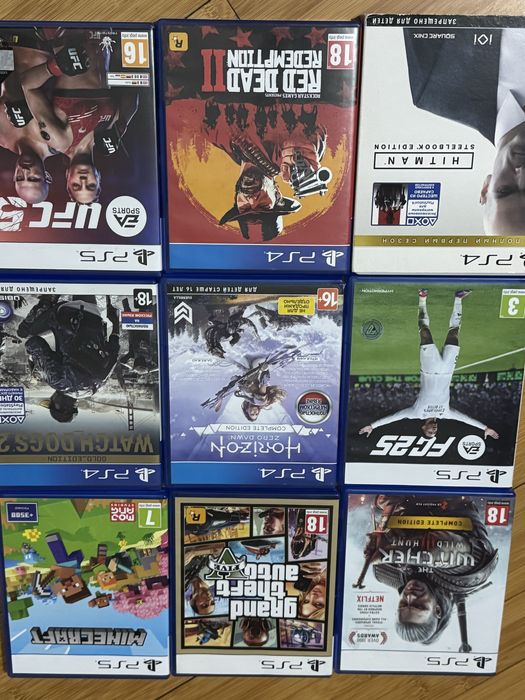 Ps 5,2 джостика и 9 игр