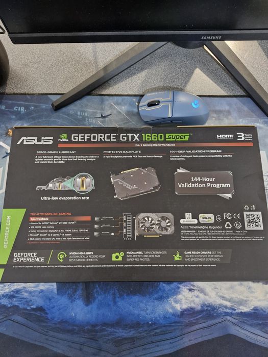 видеокорта  GEFOORCE GTX 1660super 6GB