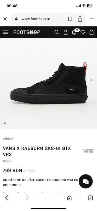 Ghete Vans UA SK8-HI GTX VR3 marimea 39