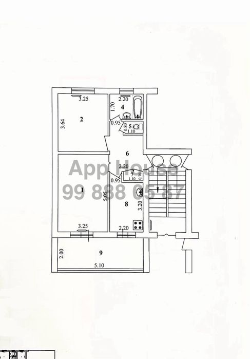 2-ух комн, Тузель1, Школа №152, Кирпич 77 серия 58м*,можно под Ипотеку