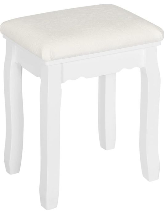 Кадифена табуретка за пиано с масивно дървени крачета