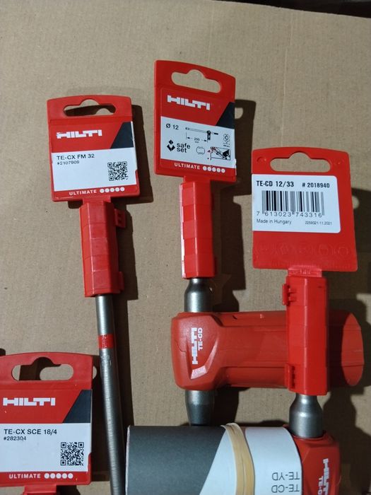 Hilti свредла, секачи и лопатки