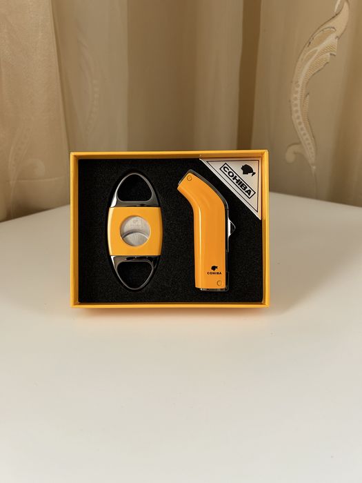 Комплект Cohiba – запалка и ножче в подаръчна кутия