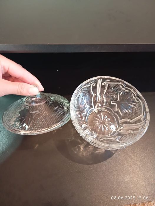 Вазочка чешское стекло