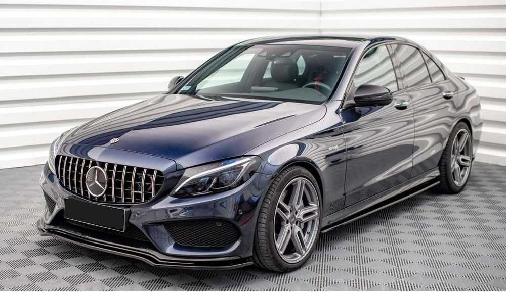 преден лип спойлер за мерцедес в205 ц43 амг / mercedes w205 c43 lip
