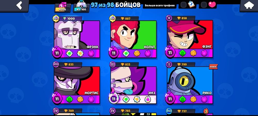 Продам аккаунт Brawl Stars