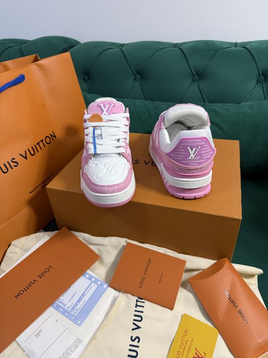 Adidasi Louis Vuitton piele naturala 100% Full Box colectie noua