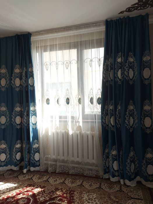 Шторы  без  тюля