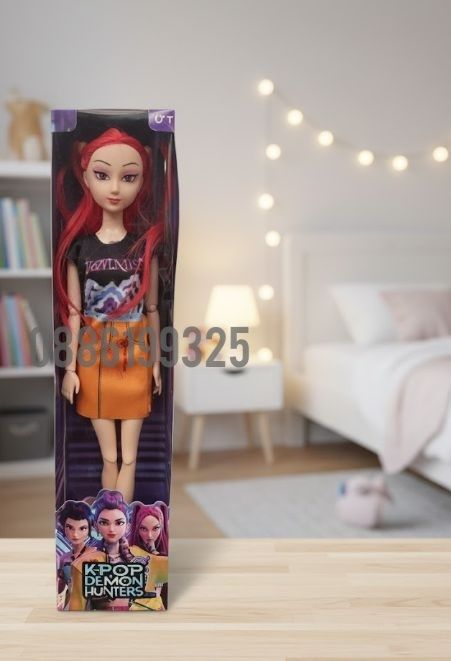 Пееща K-POP Demon Hunters Кукла - Светещо сърце/музика Rumi/Zoey/Mira