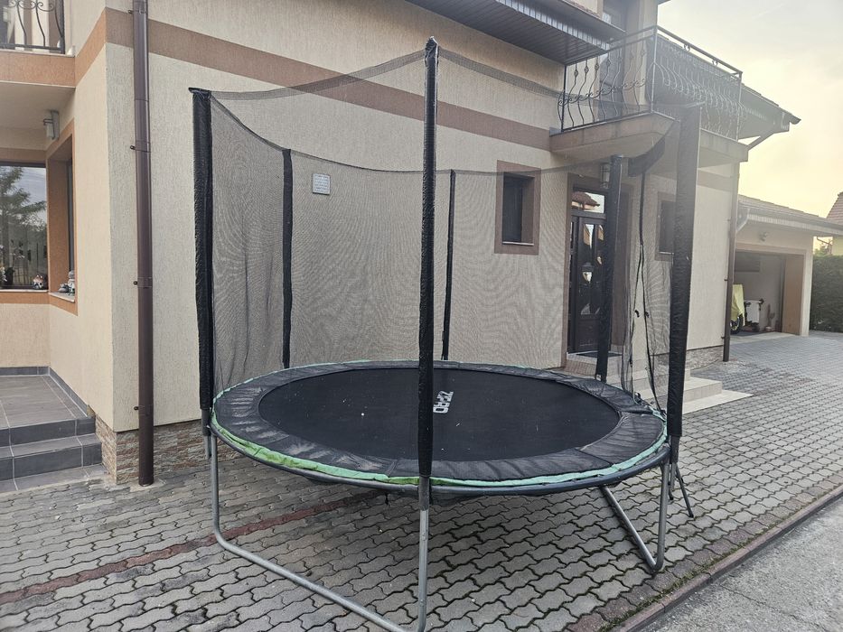Trambulina Zipro Jump Pro, cu plasa de protectie exterioara, 312 cm