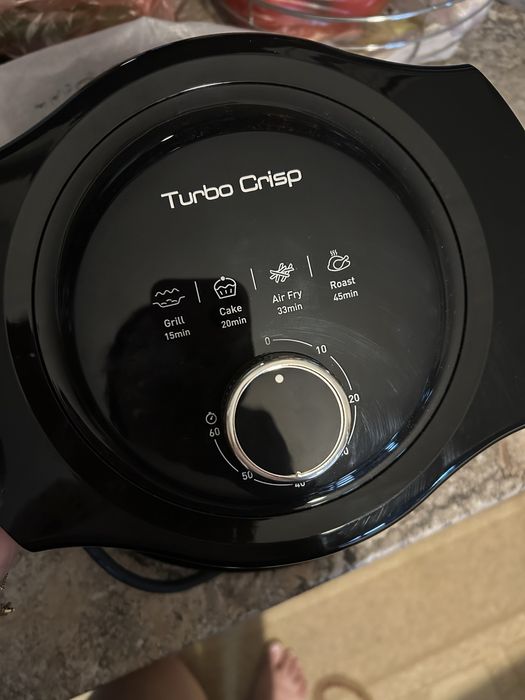 Капак Tefal - Turbo Crisp, 1600W, 6 l, черен