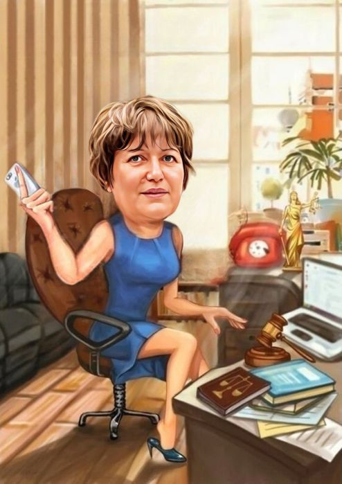 Забавна дигитална карикатура