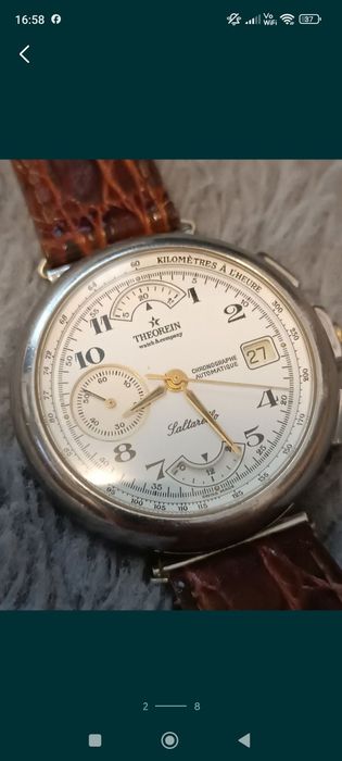 Ceas Bărbătesc Chronograph Automatic Theorein Saltarello Gold/Steel
