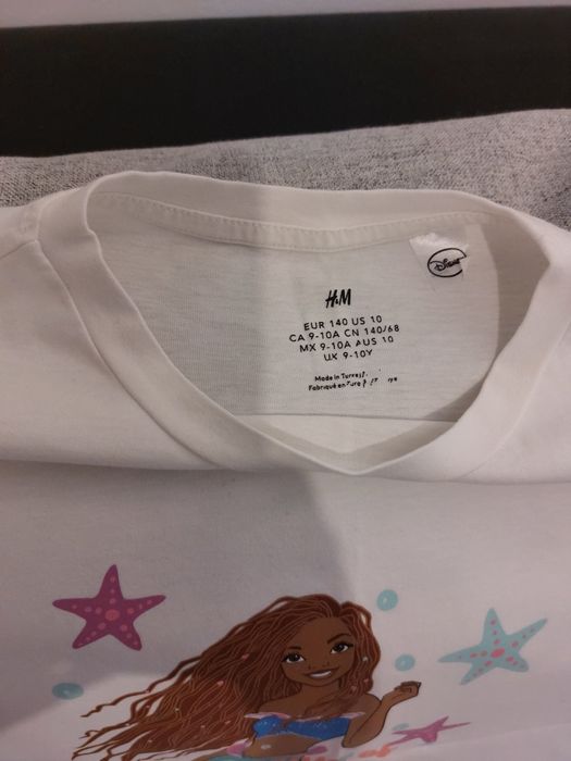Tricou fete H&M Disney Mica Sirena