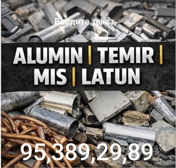 Xar xil turdagi metallar olamiz uyigizdan borib