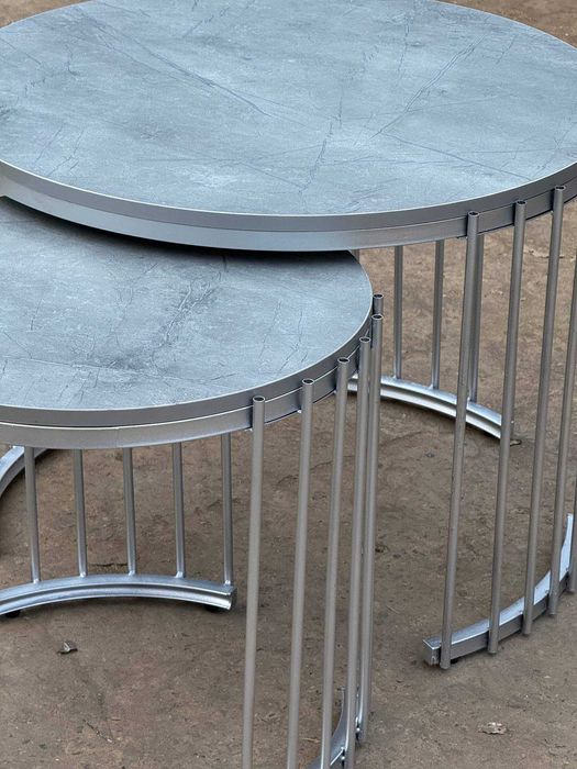 Комплект журнальных столиков (она-бола), круглые кофейные столы