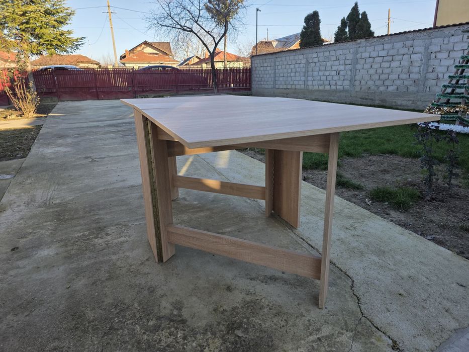 Masa pliabila sonoma, 80 x 90 x 185 cm