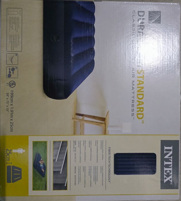Saltea gonflabila Intex Twin Dura Beam, 191x99x25 cm