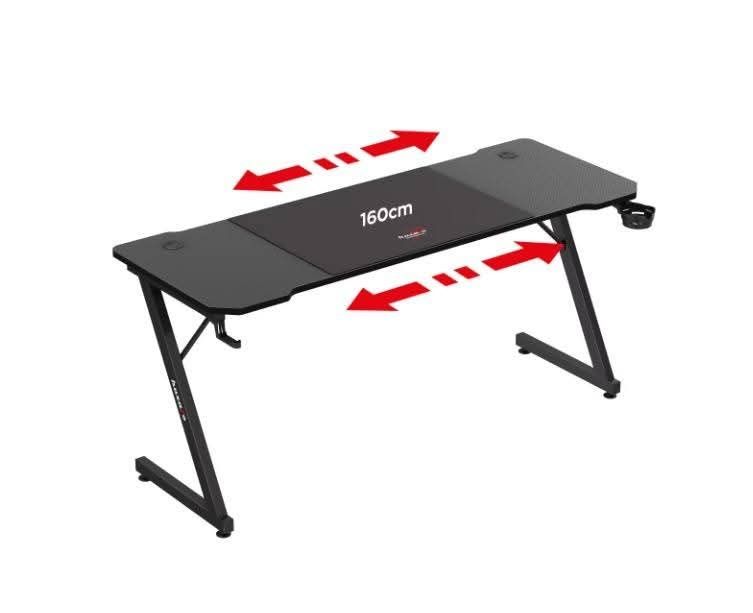 Birou Gaming Huzaro, Hero 4.8, 160 X 60 X 74 Cm, Mousepad inclus