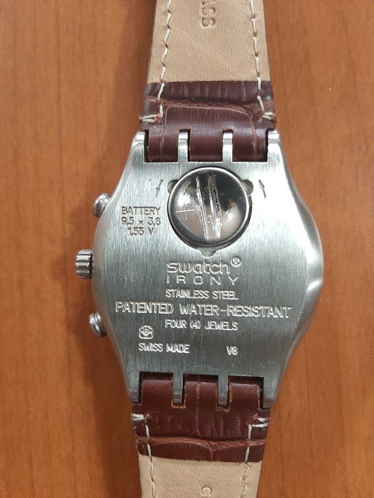 Ceas de colecție SWATCH IRONY CHRONOGRAPH,ediție specială, curea piele