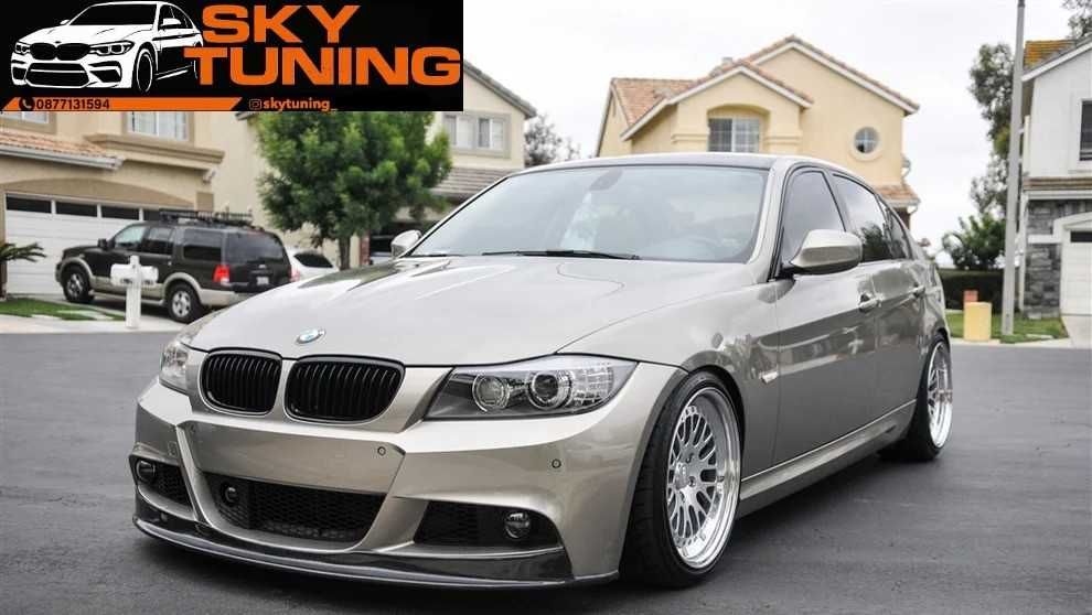 Bmw e90/91 LCI Лип Спойлер бмв е90/91 фейс добавка предна броня м тех