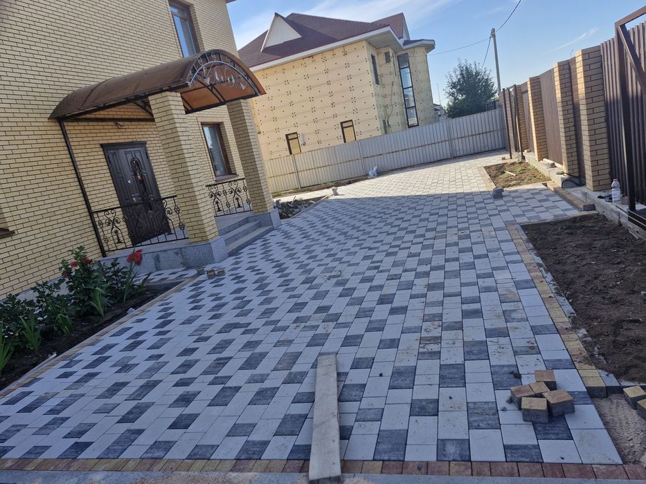 Укладка брусчатка