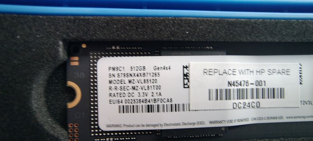 Ssd nvme 500 gb noi, samsung si vestern digital