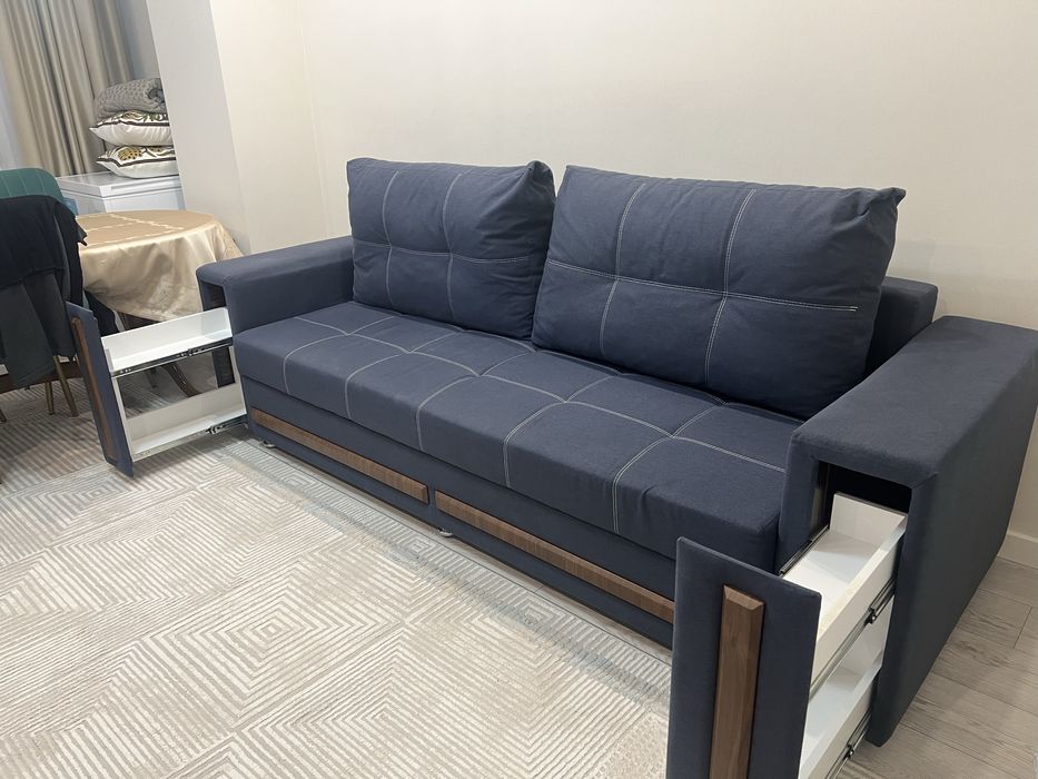 Диван раскладной с коробом для белья